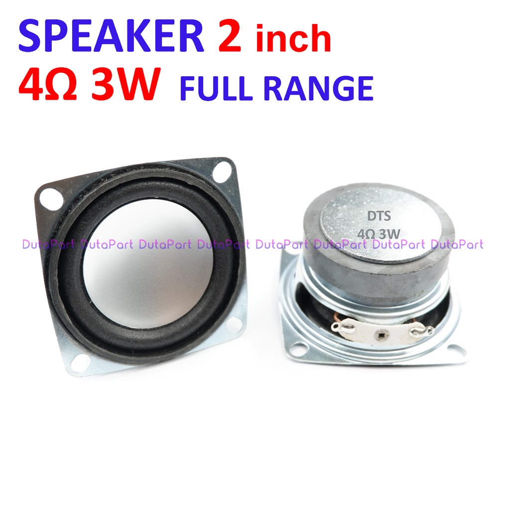 Speaker 2 inch 4 ohm 3 watt Full Range Audio Loudspeaker Silver Black