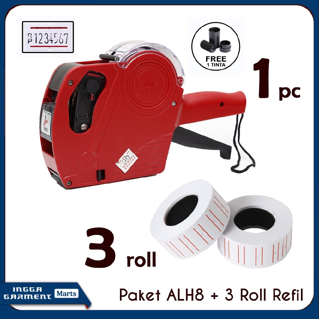 

ALAT LABEL HARGA PRICE LABELLER MX 5500 & 3 ROLL