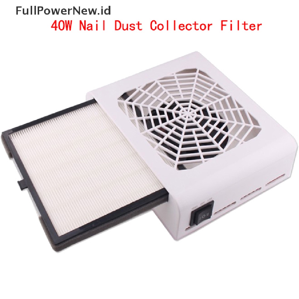 Power 40W Filter Kolektor Debu Kuku Manicure Screen Plate Suction Nail Vacuum Cleaner ID