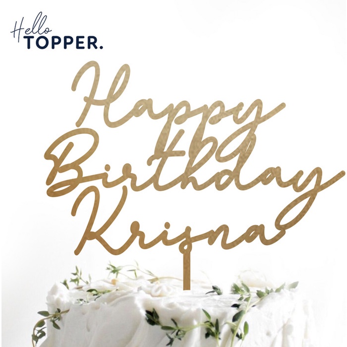 Topper Custom Cake Topper Akrilik Hiasan Kue Akrilik Cake Topper