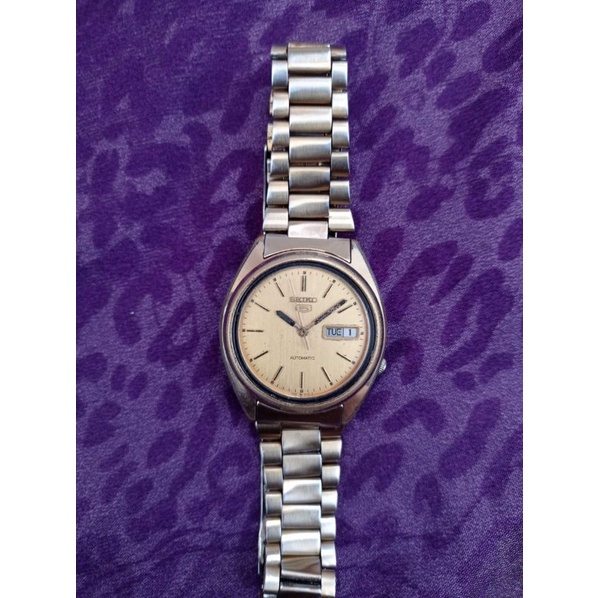 Jam Tangan Pria Seiko 5 Automatic 7009 Gold