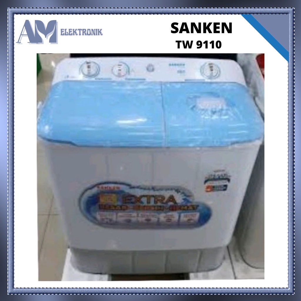 MESIN CUCI SANKEN TW 9110 / 9 KG 2 TABUNG