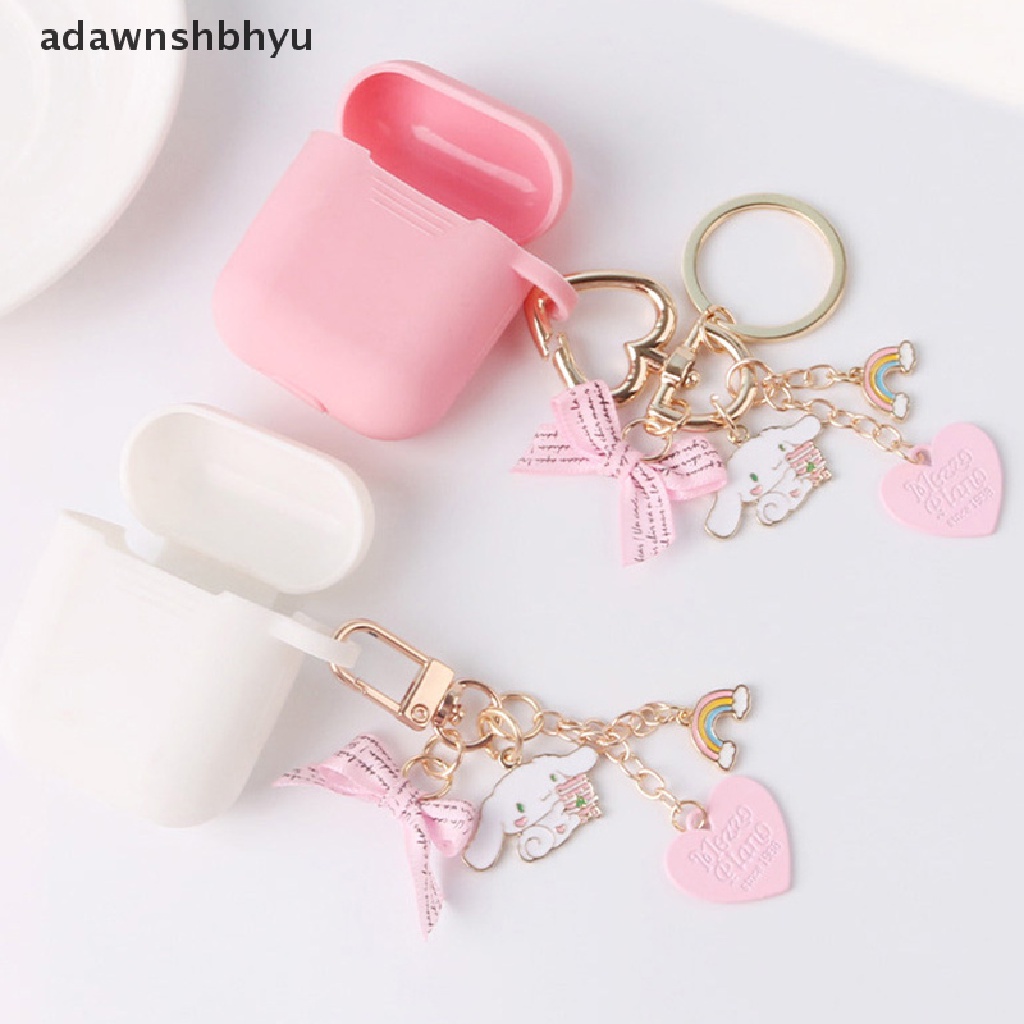 Adawnshbhyu Gantungan Kunci Anak Perempuan Lucu Gantungan Kunci Mobil Key Chains Bag Decor Pink Rosette Rain Pendant ID