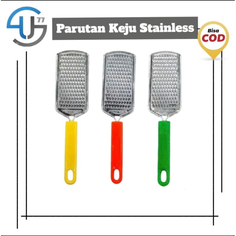 US139 Parutan Keju Gagang Warna / Cheese Grated / Parutan Stainless By Toko Haji Usman