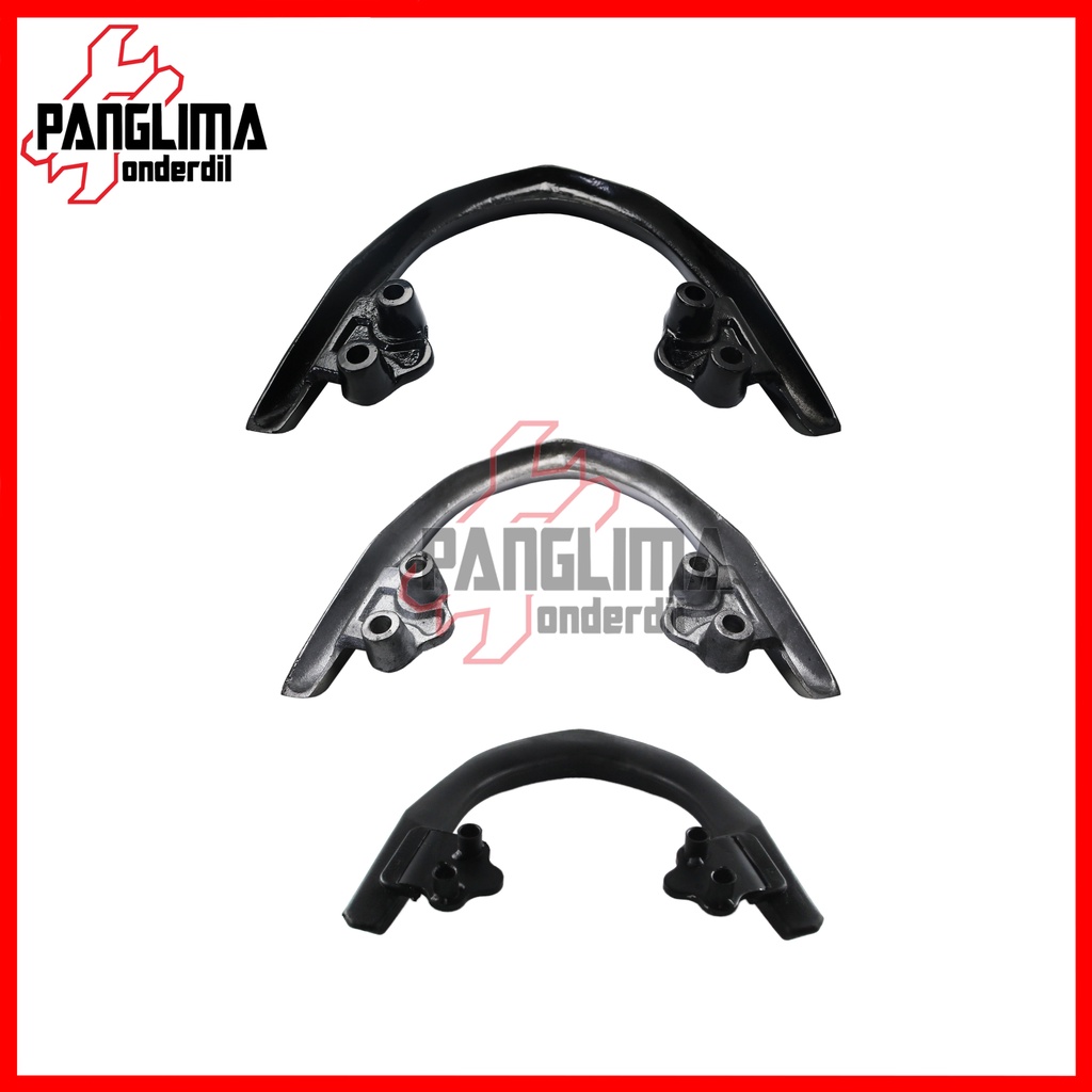 Behel Belakang Honda Beat FI-F1-Injection 2012-2015-Begel-Pegangan Tangan-Bracket-Breket-Braket-Brecket-Handle-Handel-Hendel-Hendle Karet-Besi Jok-Jox Aluminium-Alumunium
