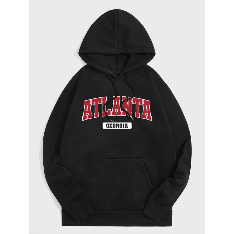 ATLANTA GEORGIA Jumper Hoodie II  Sweater Hoodie Trendy II Sweter Oblong Topi Sz M - XL ( Pria &amp; Wanita / Anak &amp; Dewasa )