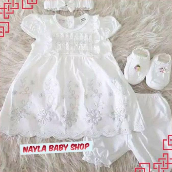 Baju Bayi Newborn Beautiful Set 0-6 Bulan | Dress Bayi Perempuan Lucu