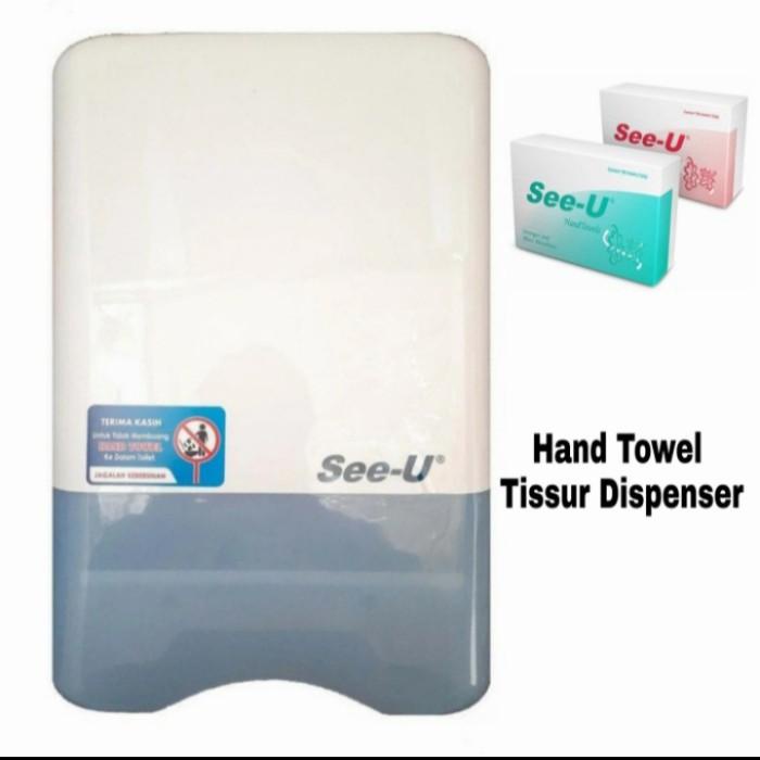 Dispenser Tissue Hand Towel See-U/Tempat Tisu Toilet Dinding 056
