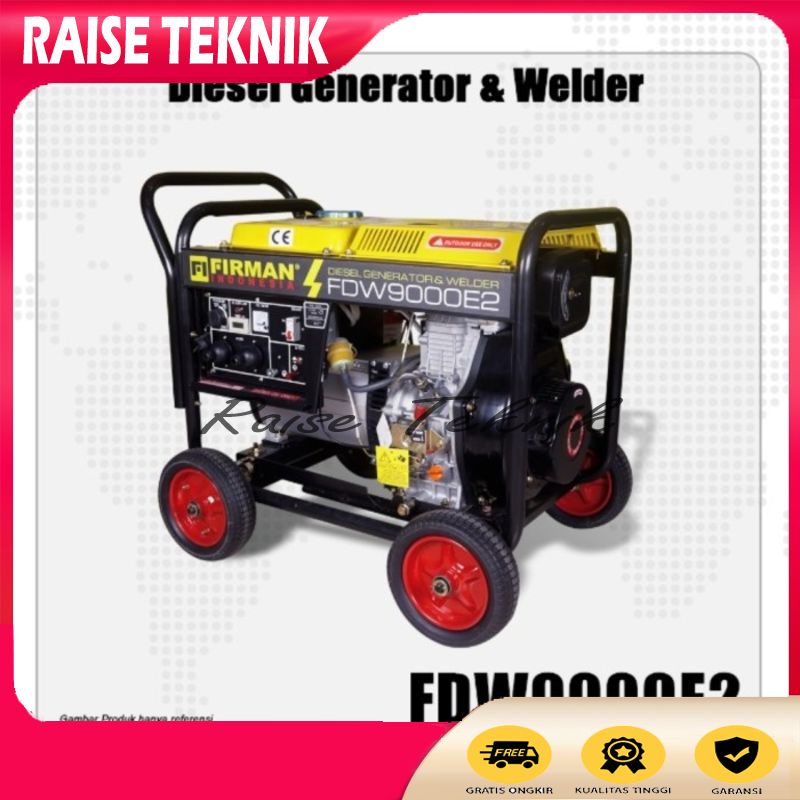 MESIN GENSET LAS DIESEL FIRMAN FDW 9000 E2 1 PHASE