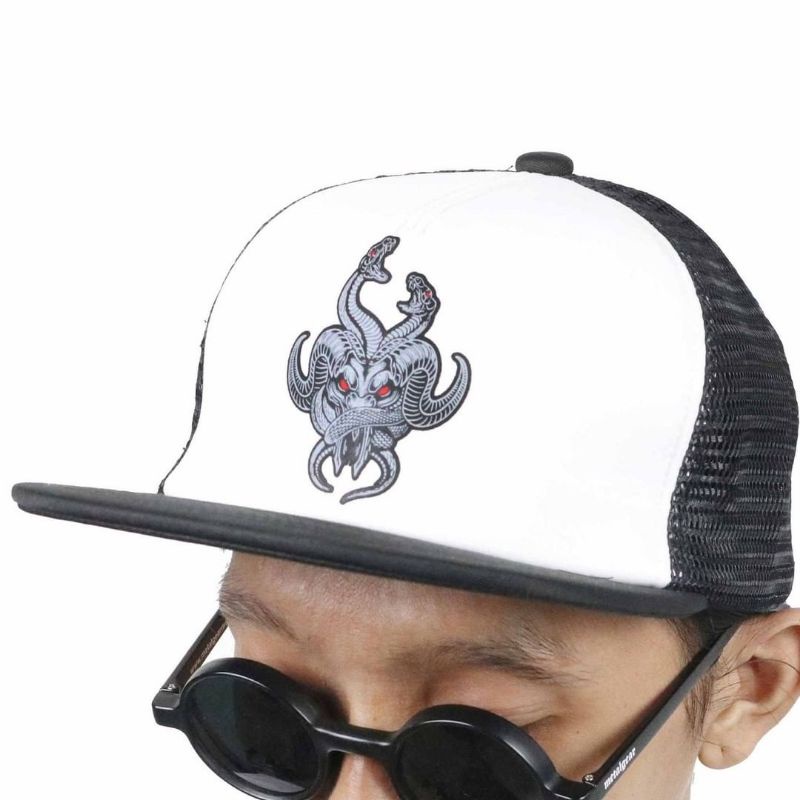 TOPI TRUCKER HAT DEADSQUAD TOPI JARING TURCKER BAND METAL SNAPBACK METAL ORIGINAL TOPI PRIA TOPI POL