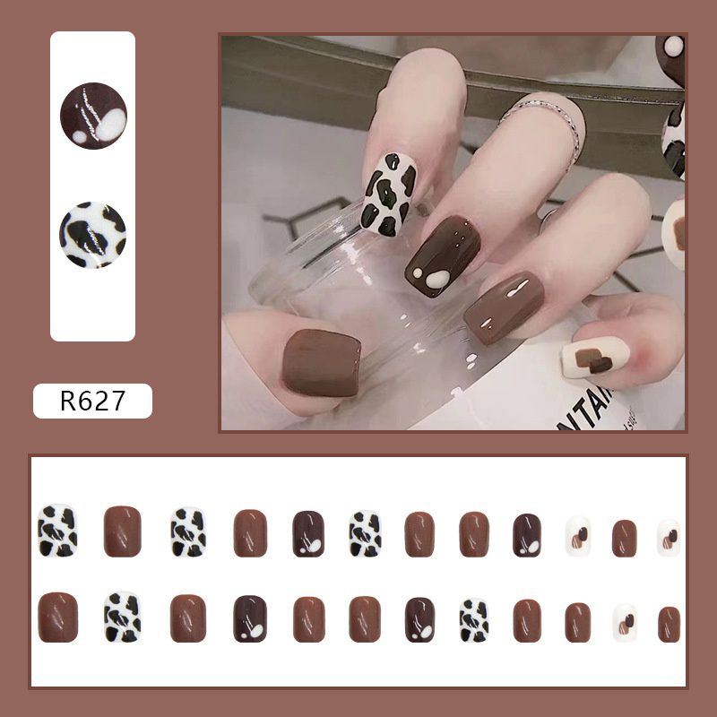 Fake Nails Art / Kuku Palsu 24 pcs (R601-R700) FREE LEM CAIR 2gr