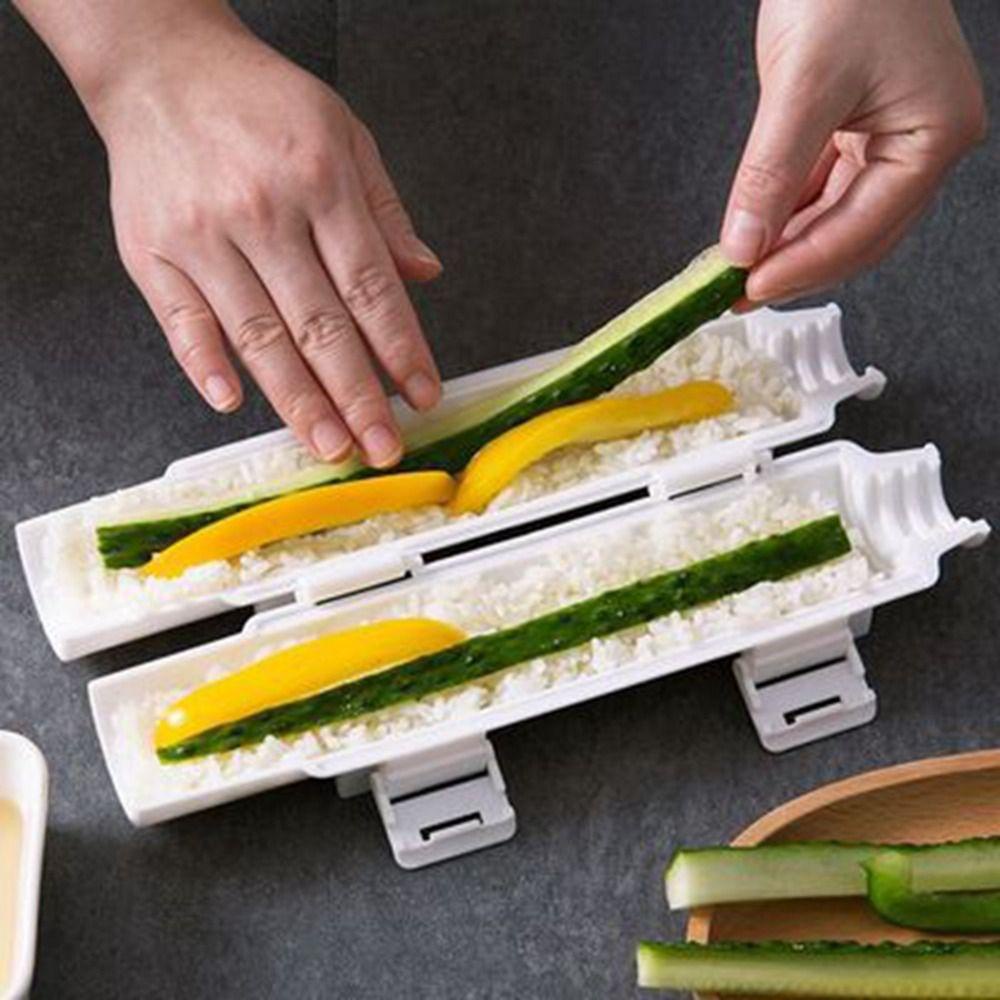 [Elegan] Sushi Maker Sayur Makan Siang Cetakan Plastik Buatan Sendiri Anti Lengket Onigiri Making
