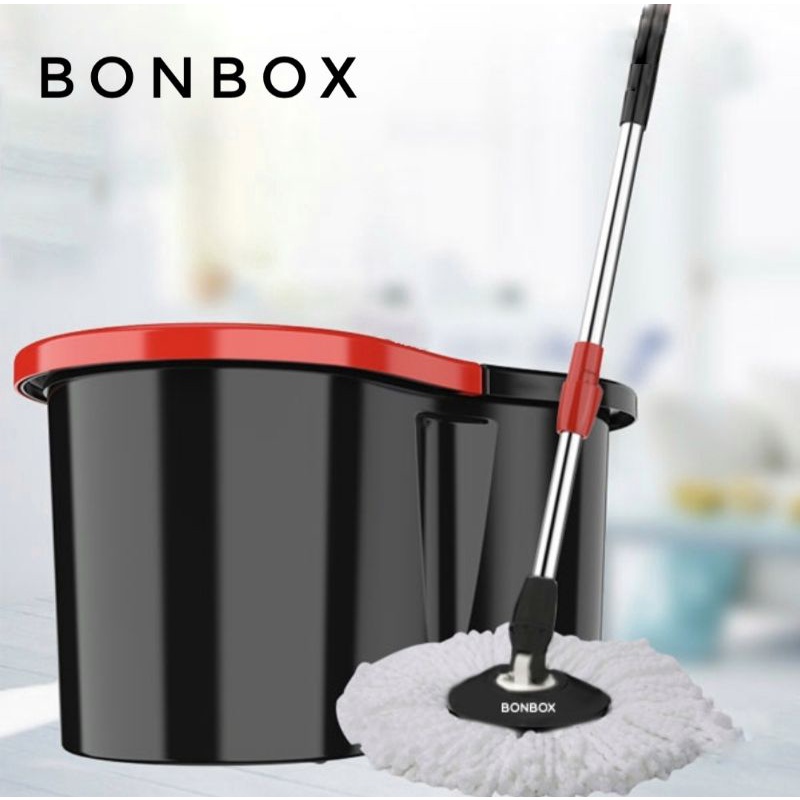 Bonbox BCT815 Spin Mop Alat Pel Dengan Ember Berputar