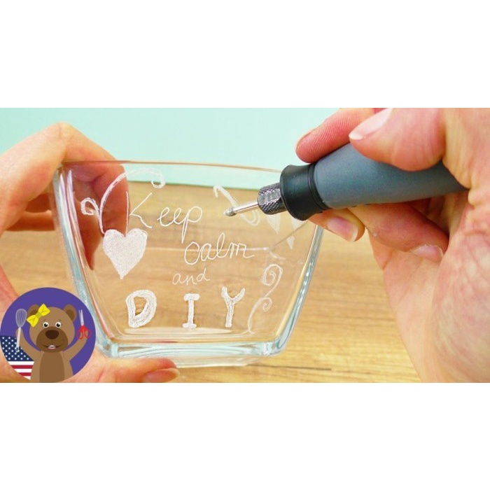 Mata Ukir Kaca Dremel Glass Etching Kit