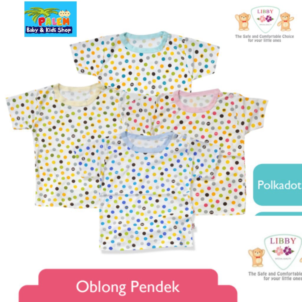 Libby Oblong Pendek Isi 3pcs Polkadot