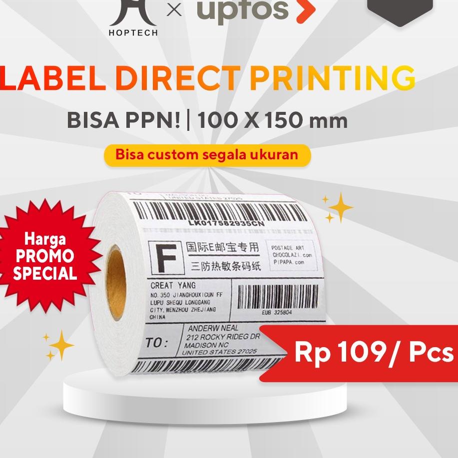 

[KODE PRODUK CRYBI4867] label thermal label stiker barcode label pengiriman 100x150 / 250 pcs thermal