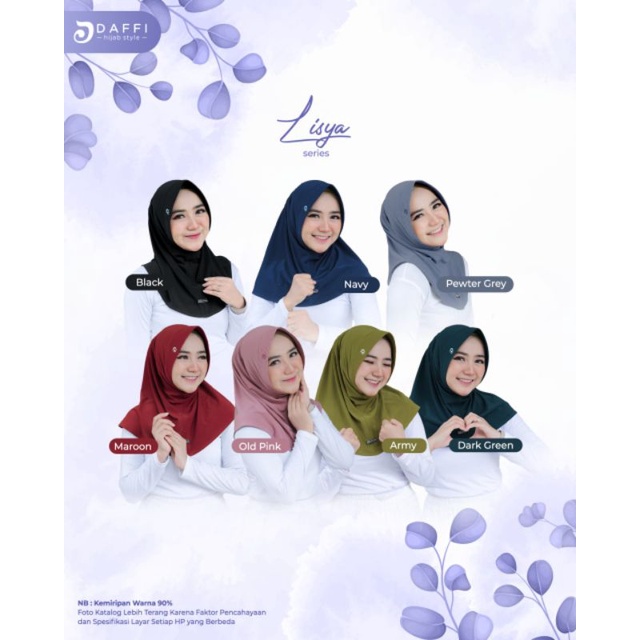 Jual LISYA Daffi Hijab jilbab sport hijab sport jilbab daffi terbaru