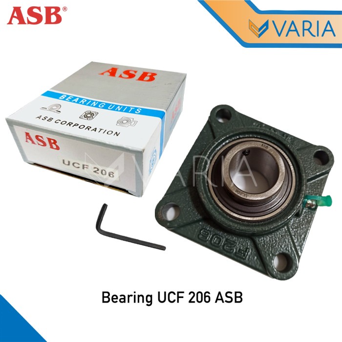 Bearing UCF 206 ASB Diameter As 30 mm Laher Pillow Block Duduk