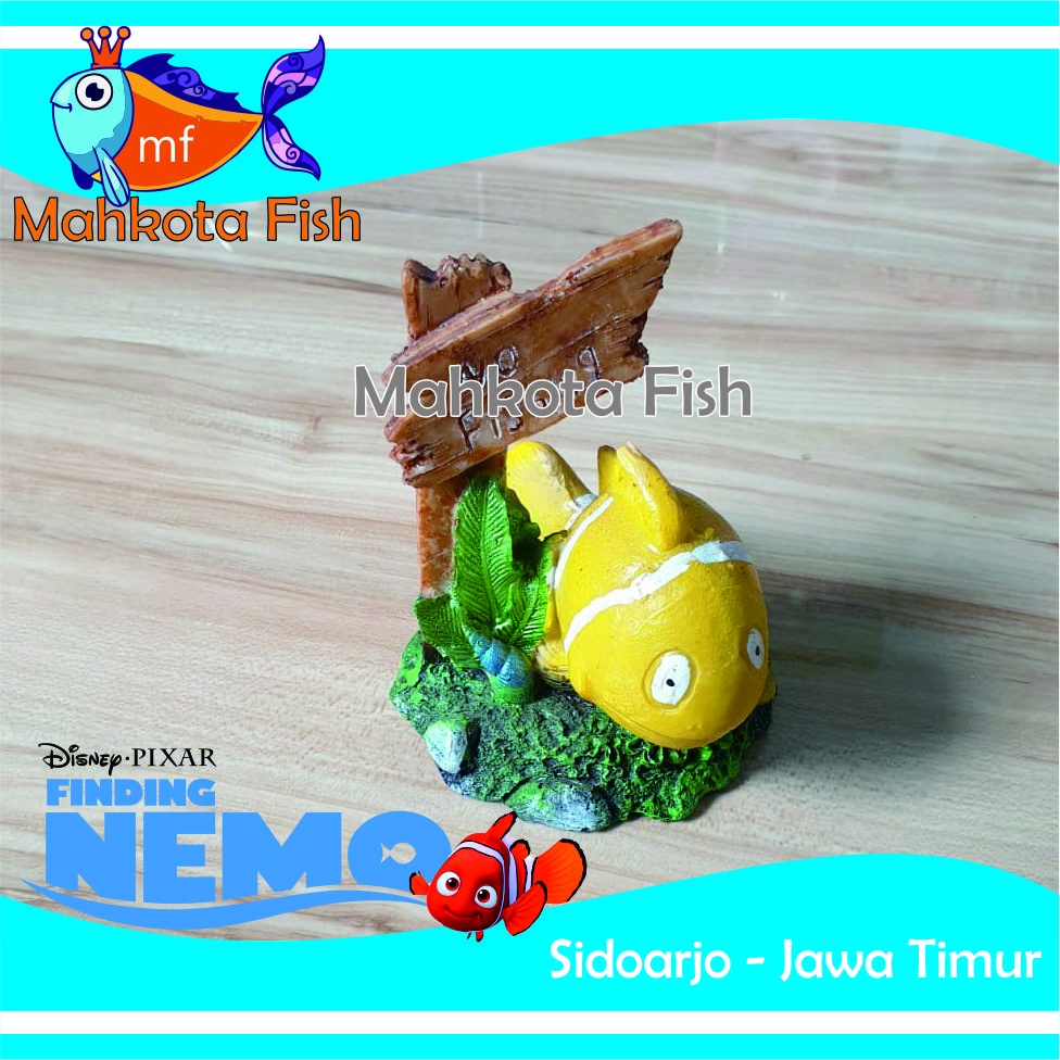 Hiasan Aquarium NEMO | Mainan IKAN NEMO Aquarium | Mainan IKAN | Hiasan Fiber (GRATIS BUBLE WRAP)