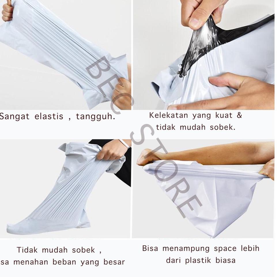 

~~► [TERMURAH] PLASTIK POLYMAILER PLASTIC PACKING ONLINE 100 LEMBAR POLY MAILER - PUTIH