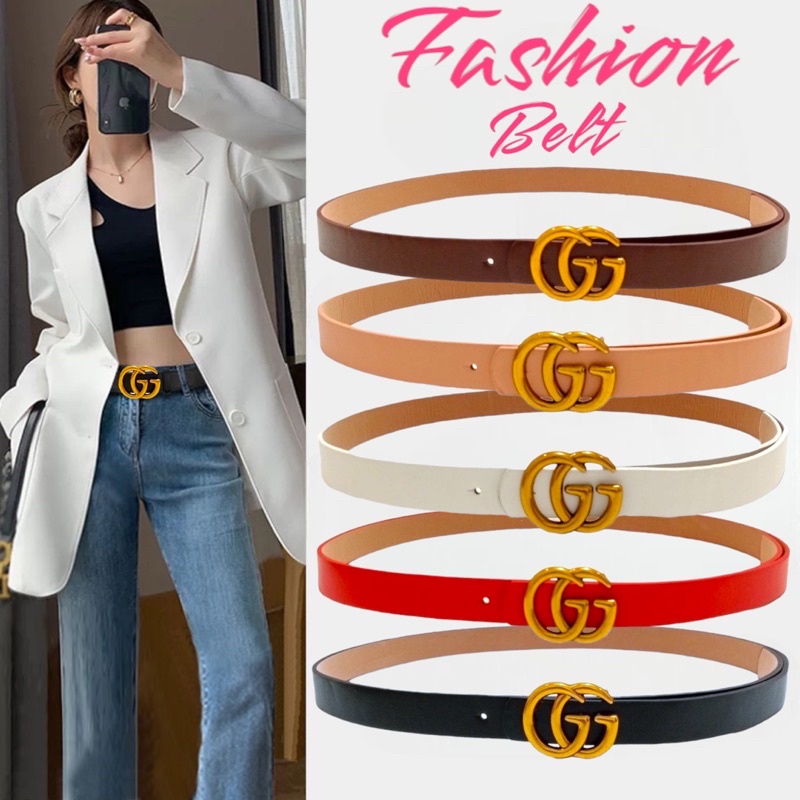 UP[SMARTGIRL] Ikat  Pinggang Wanita Cantol Fashion Kulit PU Gasper Wanita Belt / Ikat pinggang wanita IMPORT 01000-01006
