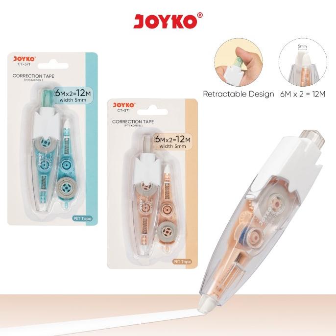 

Pita Koreksi Correction Tape Joyko CT-571 12M x 5mm