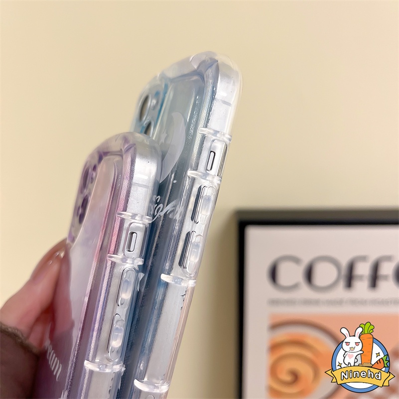 IPHONE Casing Kompatibel Untuk Iphone14 13 12 11 Pro Max X Xr Xs Max8 7 6 6s Plus Se2020 Dream Star Clear Sabun Phone Case Anti Jatuh Airbag Bumper Shockproof Soft Case Cover Pelindung