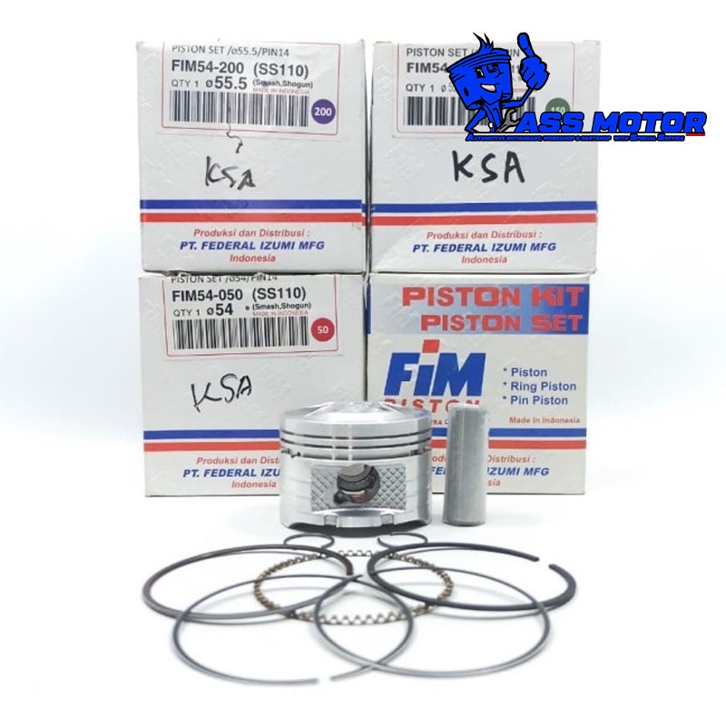 PISTON SHOGUN 110 PISTON SMASH 110 PISTON KIT FIM 54 SMASH SHOGUN 110 PIN 14