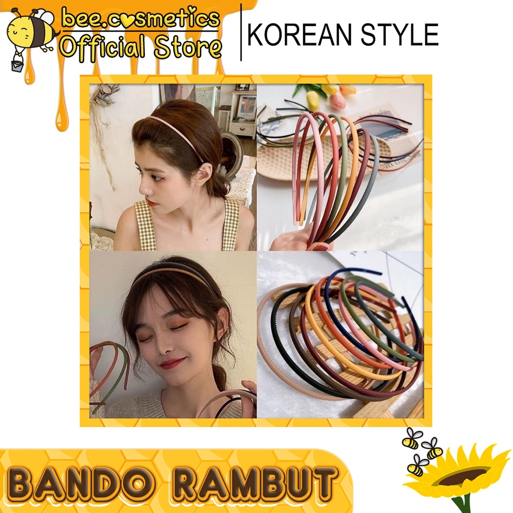 BANDO DOFF POLOS KOREAN STYLE / BANDANA LIDI KOREA / BANDO TIPIS / HEADBAND ALA KOREA