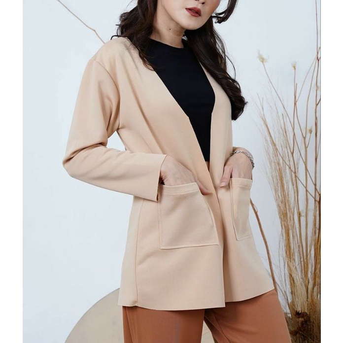 BLAZER SCUBA KOREAN STYLE // BLAZER SCUBA IMPORT // BLAZER SCUBA WANITA