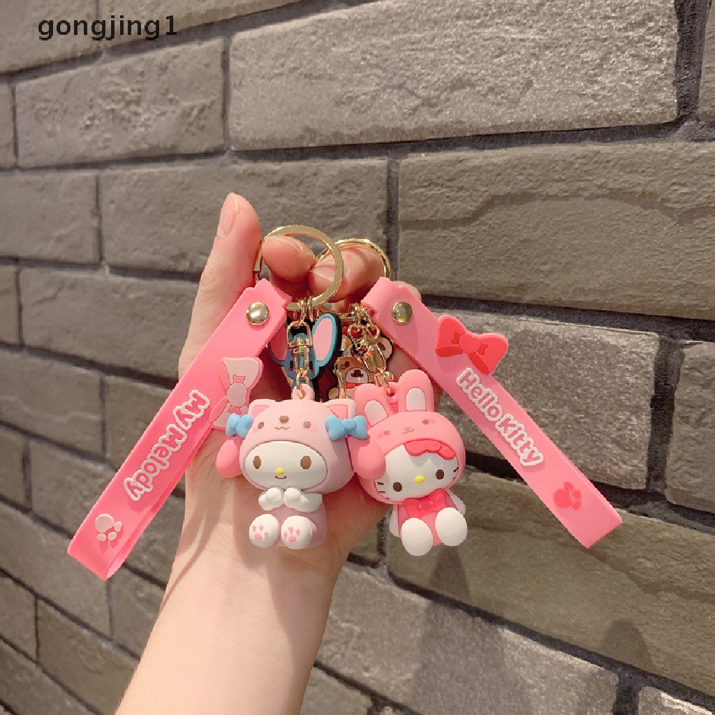 Ggg Fashion Kawaii Kuromi Melody Cinnamoroll Hello Kitty Pompompurin Gantungan Kunci Sanrio Anime Tas Sekolah Charm Kartun Gantungan Kunci Liontin ID