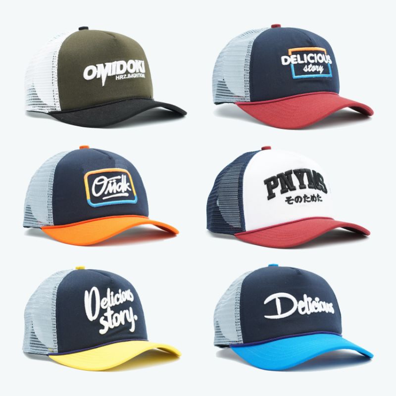 Omidoki Topi Trucker Hat Pria Bordir Topi Pria