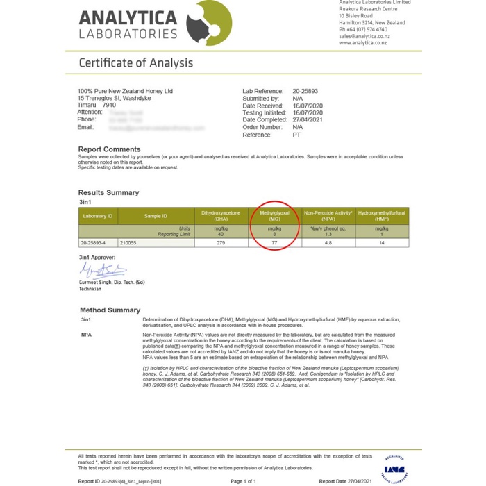 

MADU- MANUKA HONEY -MADU