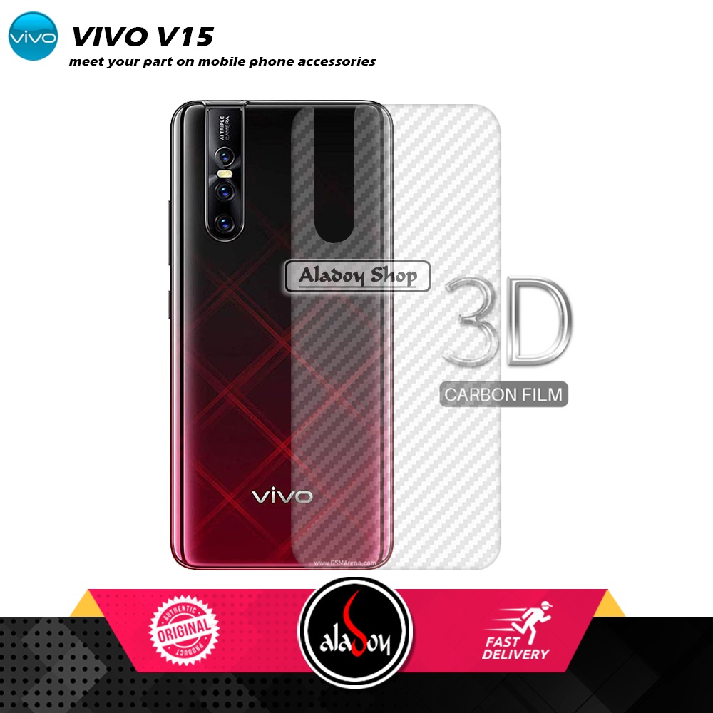 Paket 3IN1 Tempered Glass Layar Matte Anti Glare VIVO V15 PRO Free Tempered Glass Camera dan Skin Carbon