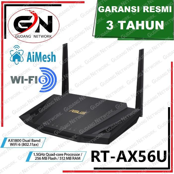 Asus Rt-Ax56U Ax1800 Dual Band Wifi 6 (802.11Ax) Wireless Router