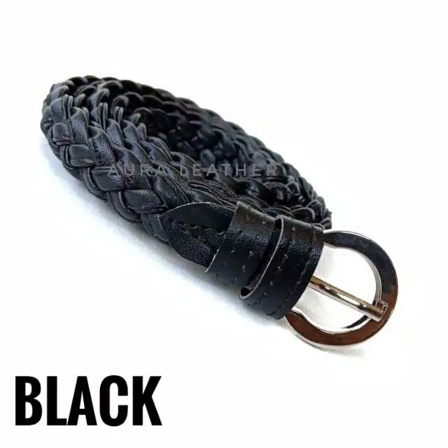 Ikat Pinggang Wanita IKAT PINGGANG WANITA X03 BIG SIZE/ IKAT PINGGANG JALINAN - Hitam(L1E6) Ikat Pin