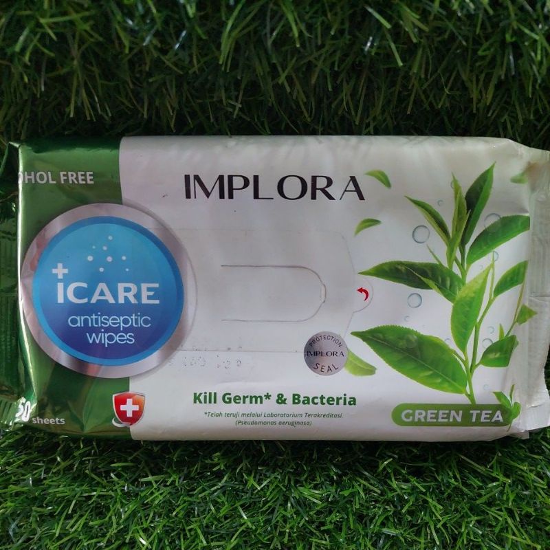 Implora Antiseptic Wipes /Tisu Basah/IMPLORA isi 50 sheet/Implora