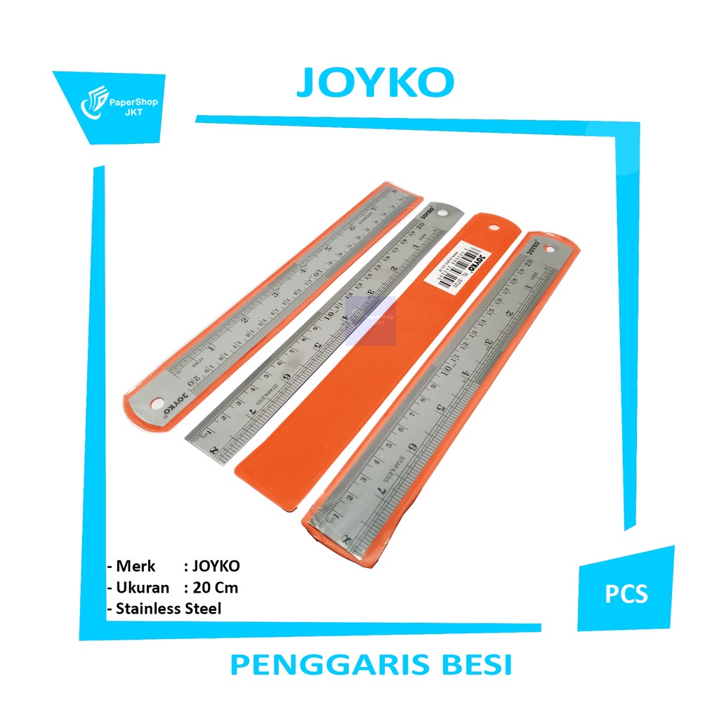 JOYKO - Penggaris Besi 20 Cm - Pcs