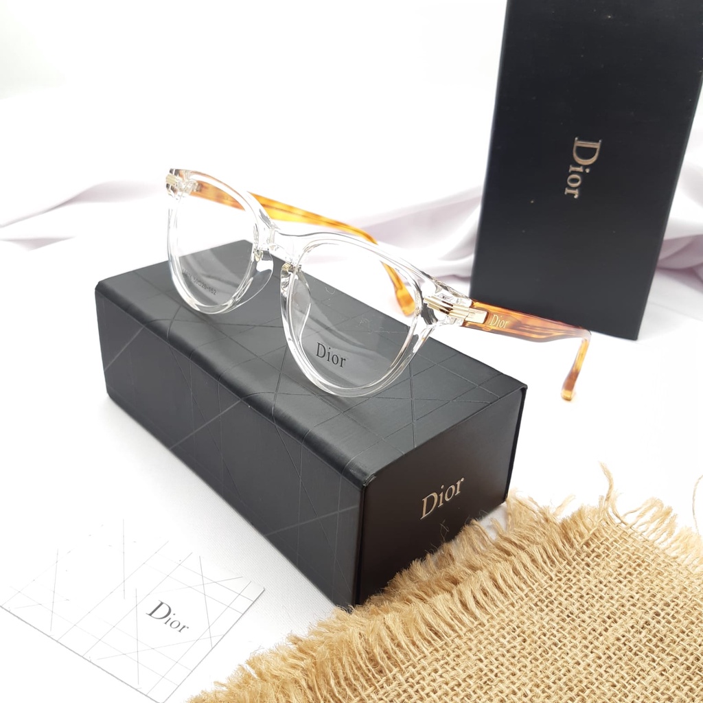 NEW FRAME KACAMATA PRIA/WANITA UNISEX Dior  DR8876  SIZE  50-20-152 TRANSPARAN