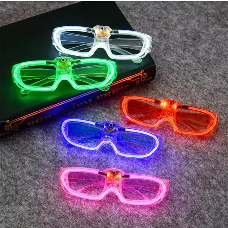 mrcaisen KACAMATA PARTY kacamata nyala malam colorful eyeglass beauty fashion kacamata hip hop kacamata led lumunous kacamata natal kacamata tahun baru lampu tahun baru
