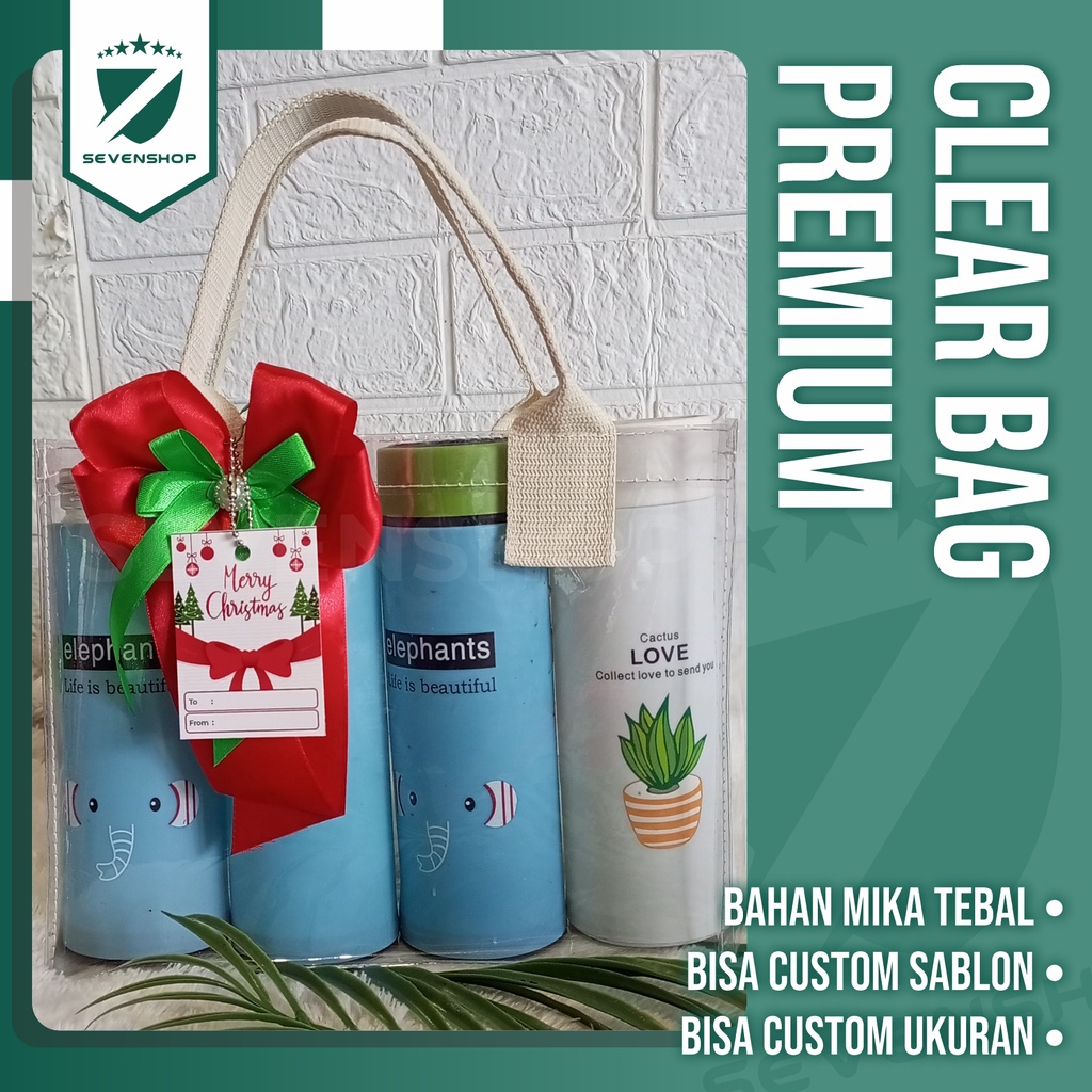 tas mika transparan custom