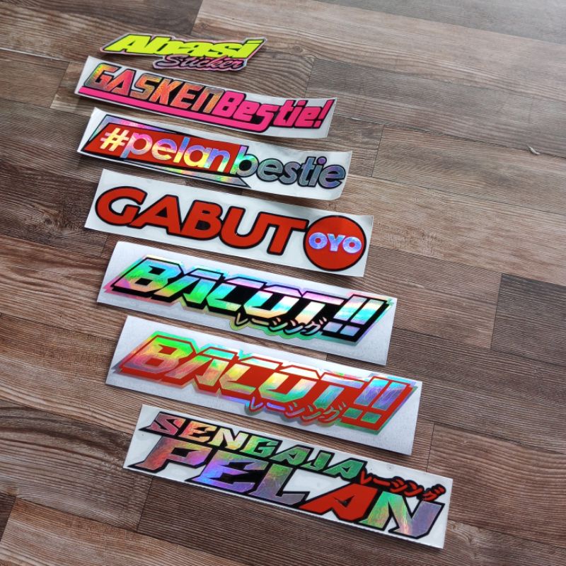 STICKER CUTTING GASKEUN BESTIE 15 X 3