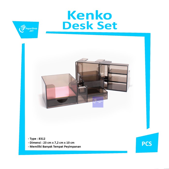 

BERKUALITAS KENKO - DESK SET 8312 Code 3489