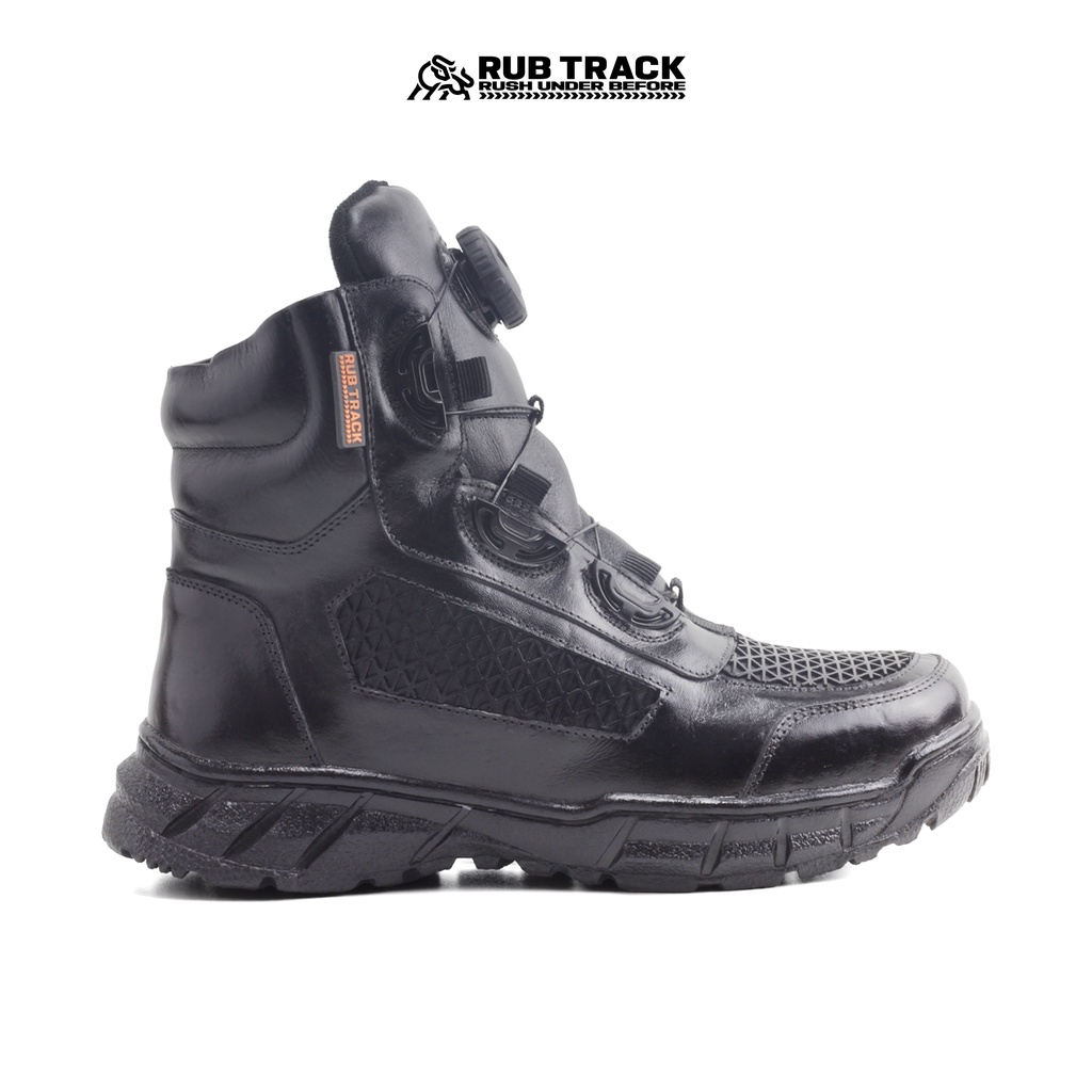 RUBTRACK - Sepatu Pdl Boa Virgo Tali Putar Low Kulit Asli Cordura Tali Putar Lacing Sistem Fitgo Model Tawon Sepatu Pdl Tni Polri