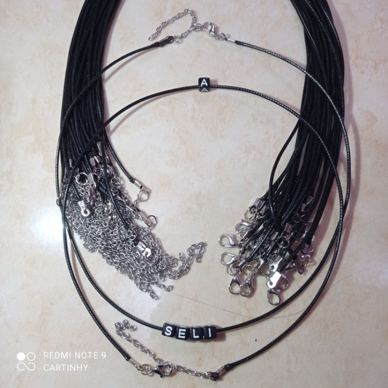 Kalung tali gelang waterproof necklace pria wanita#cartinhy