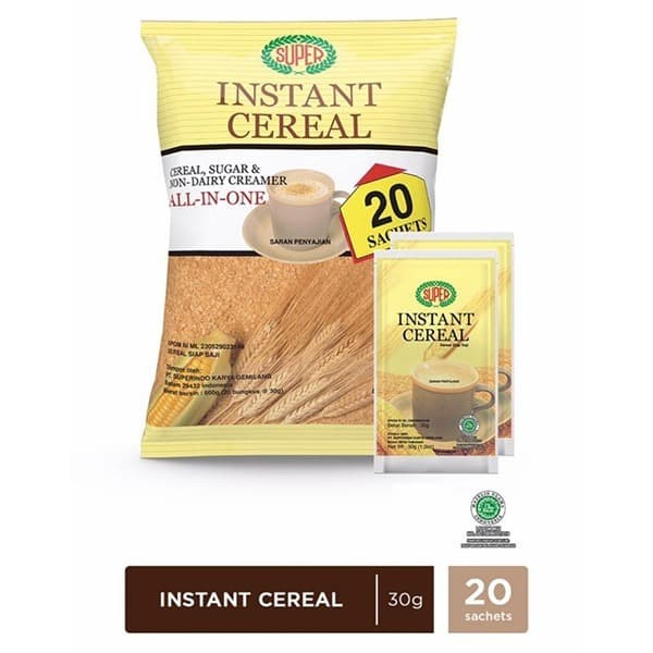 

✿ BISA COD✿ Super Instant Cereal Natural Flavour 20 X 30 g