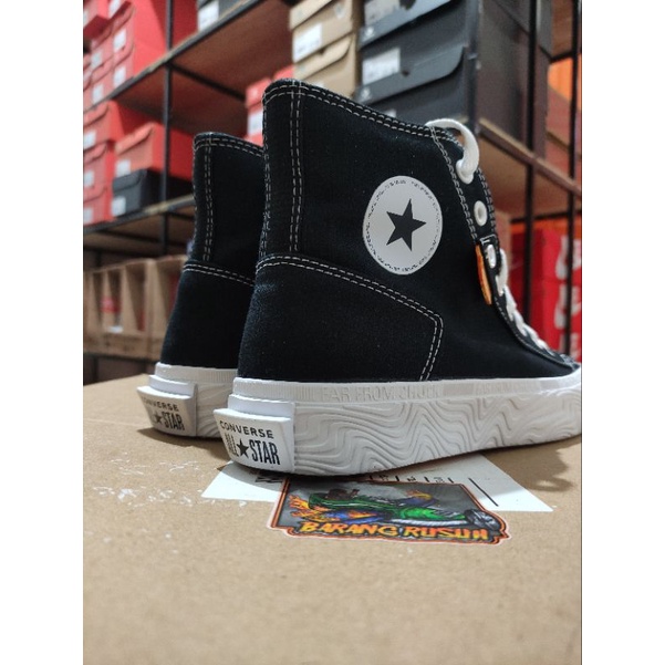 Converse Chuck Taylor Alt hi Black White Original Resmi Map