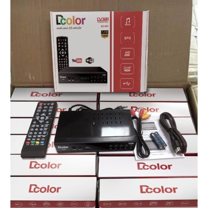 Set top box Dcolor / stb hd televisi / televisi digital