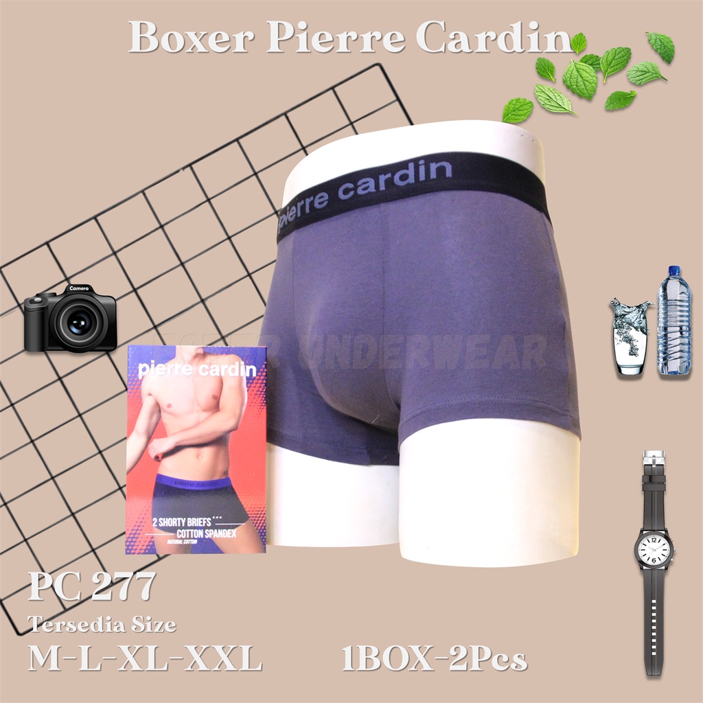 Pierre Cardin Celana Boxer Pria PC 277 1 Box isi 2Pcs