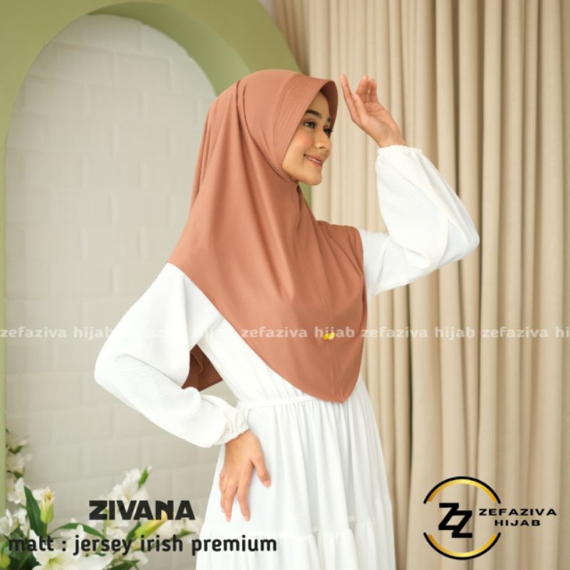 ZIVANA Zefaziva hijab jilbab instan kerudung jersey bergo pet no tali